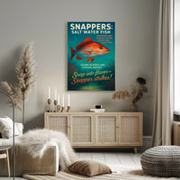 Snappers Salt Water Fish Poster
