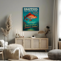 Snappers Salt Water Fish Poster