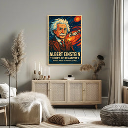 Einstein Relativity Theory Scenic Science Wall Art Wanderlust Educational Gift Poster