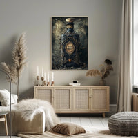 Mystical Dark Bottle Artistic Poster