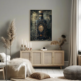 Mystical Dark Bottle Artistic Poster