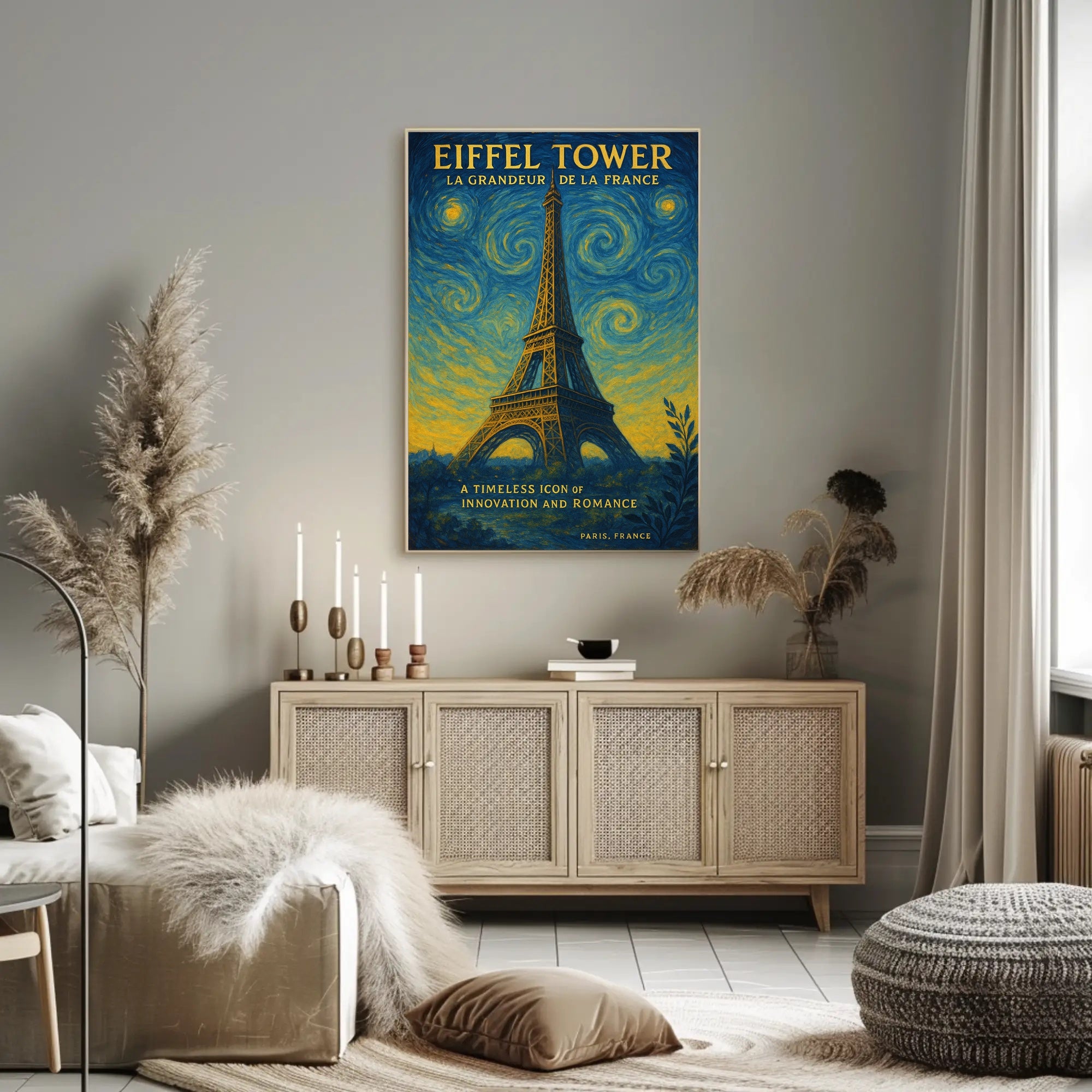 Eiffel Tower La Grandeur De La France Poster