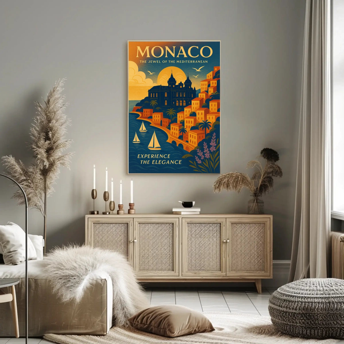 Monaco The Jewel of the Mediterranean Poster