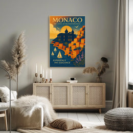 Monaco The Jewel of the Mediterranean Poster