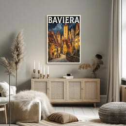 Baviera Enchanting Medieval Town Poster