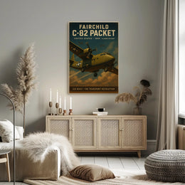 Fairchild C 82 Packet Vintage Poster Print