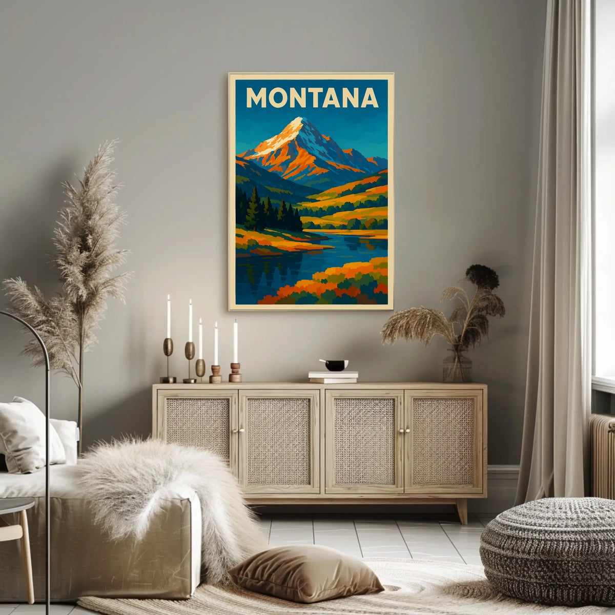 Montana Landscape Poster