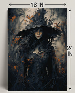 Enigmatic Forest Witch Poster