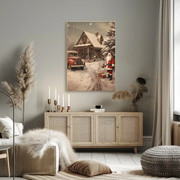 Winter Wonderland With Santa Poster