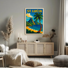 St. Lucia Paradise Poster