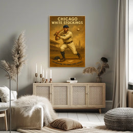 Chicago White Stockings Celebrating Baseball History Poster