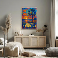 South Carolina Sunset Poster
