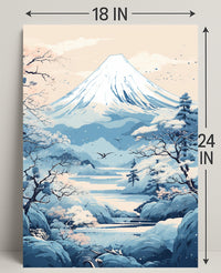Tranquil Mountain Landscape Poster