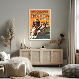 The British 1000 Miles Race at Brooklands Poster