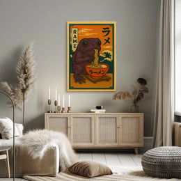 Frog and Ramen Poster
