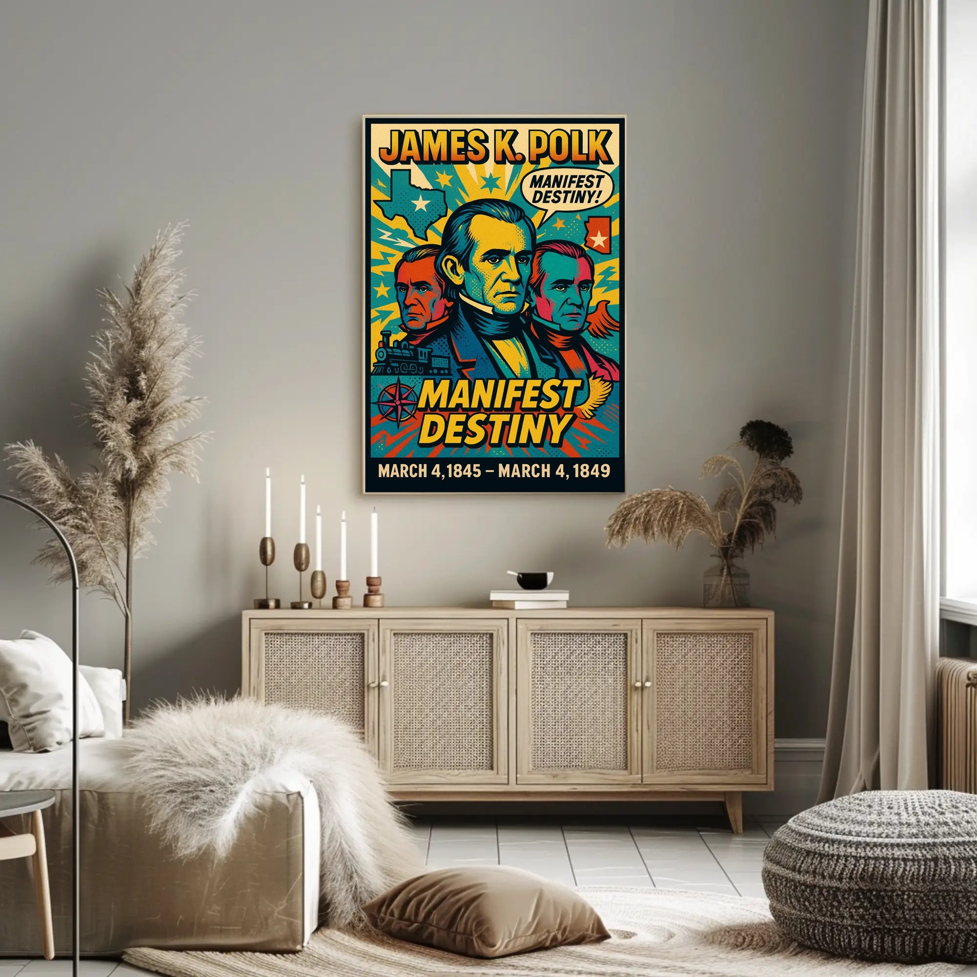 James K. Polk Manifest Destiny Poster PosterGoat