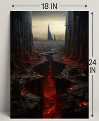 The Abyssal Cityscape Poster