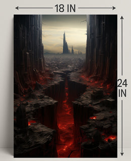 The Abyssal Cityscape Poster
