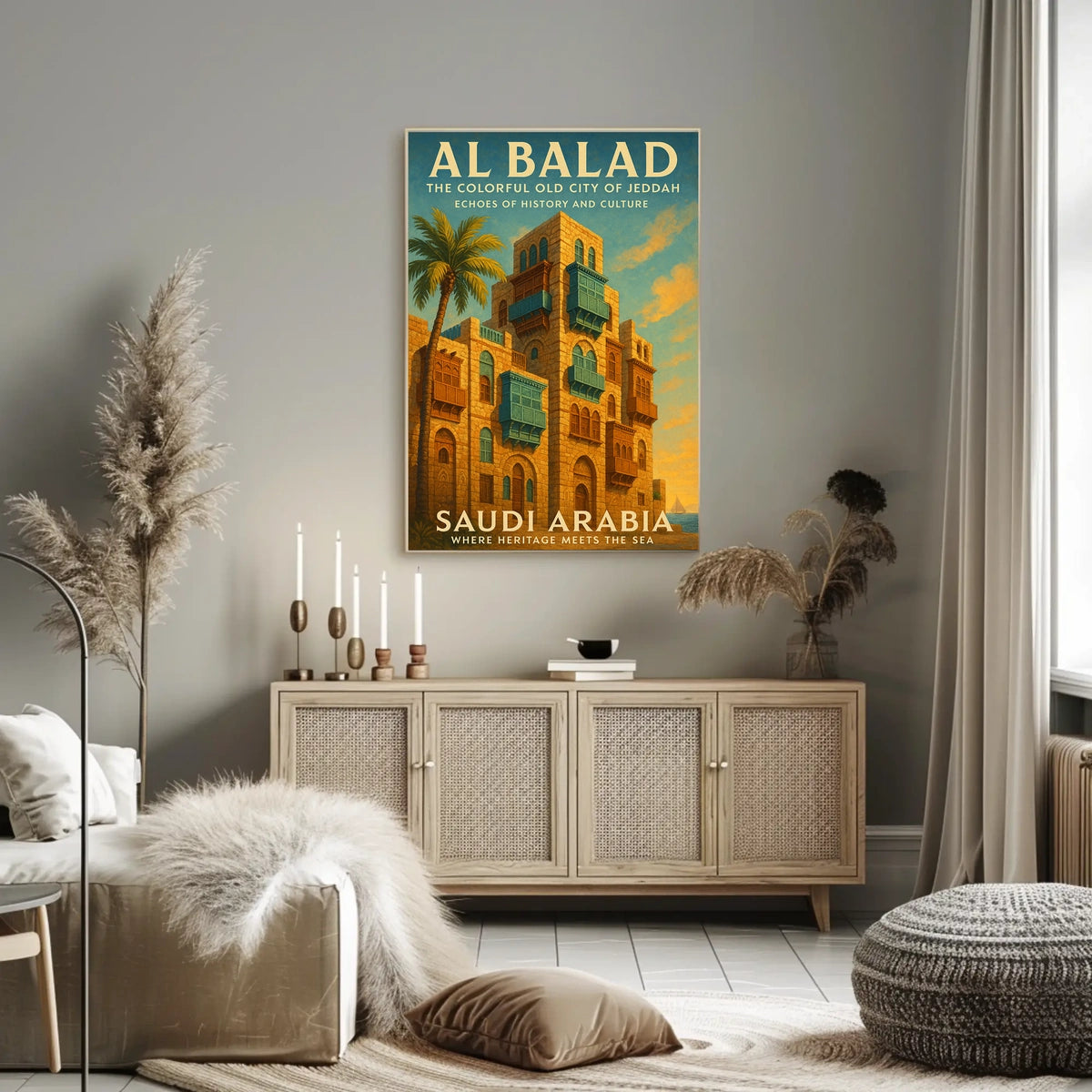 Al Balad The Colorful Old City Of Poster