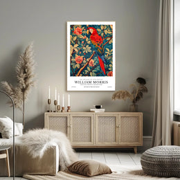 Vintage Parrot Print: Artistic Poster for Heritage Exhibition