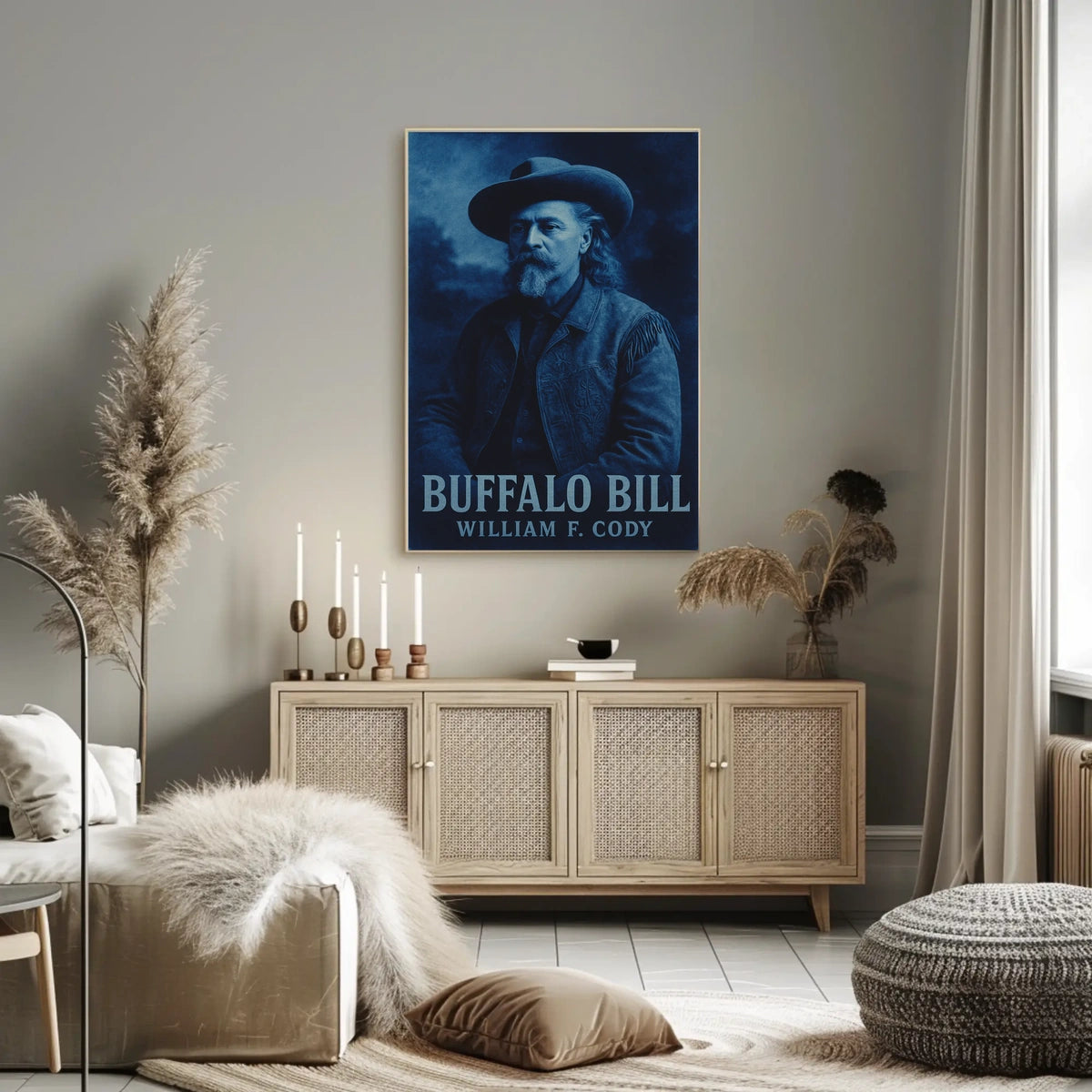 Buffalo Bill Western Heritage Art Print Cultural or Heritage Poster