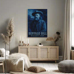 Buffalo Bill Western Heritage Art Print Cultural or Heritage Poster