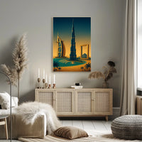 Iconic Dubai Landmarks Poster