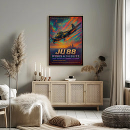 JU 88 Warplane WWII Poster