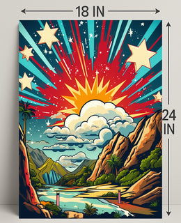 Celestial Landscape Poster