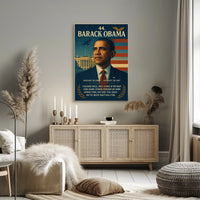 Barack Obama Leadership Iconic Historical or Presidential Poster
