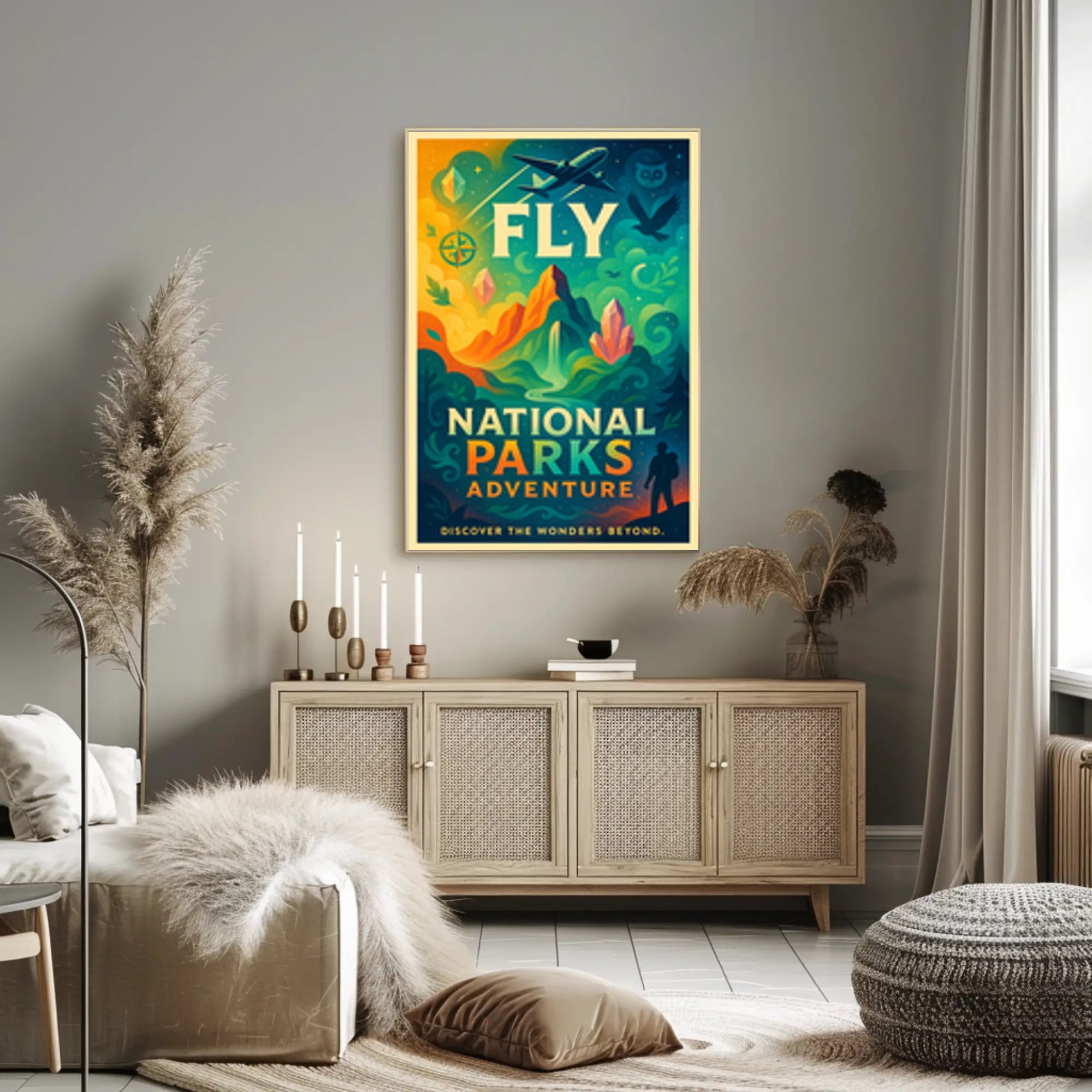 National Parks Adventure Poster Travel Wall Art