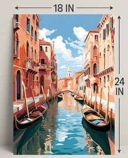 Venetian Canal Serenity Poster