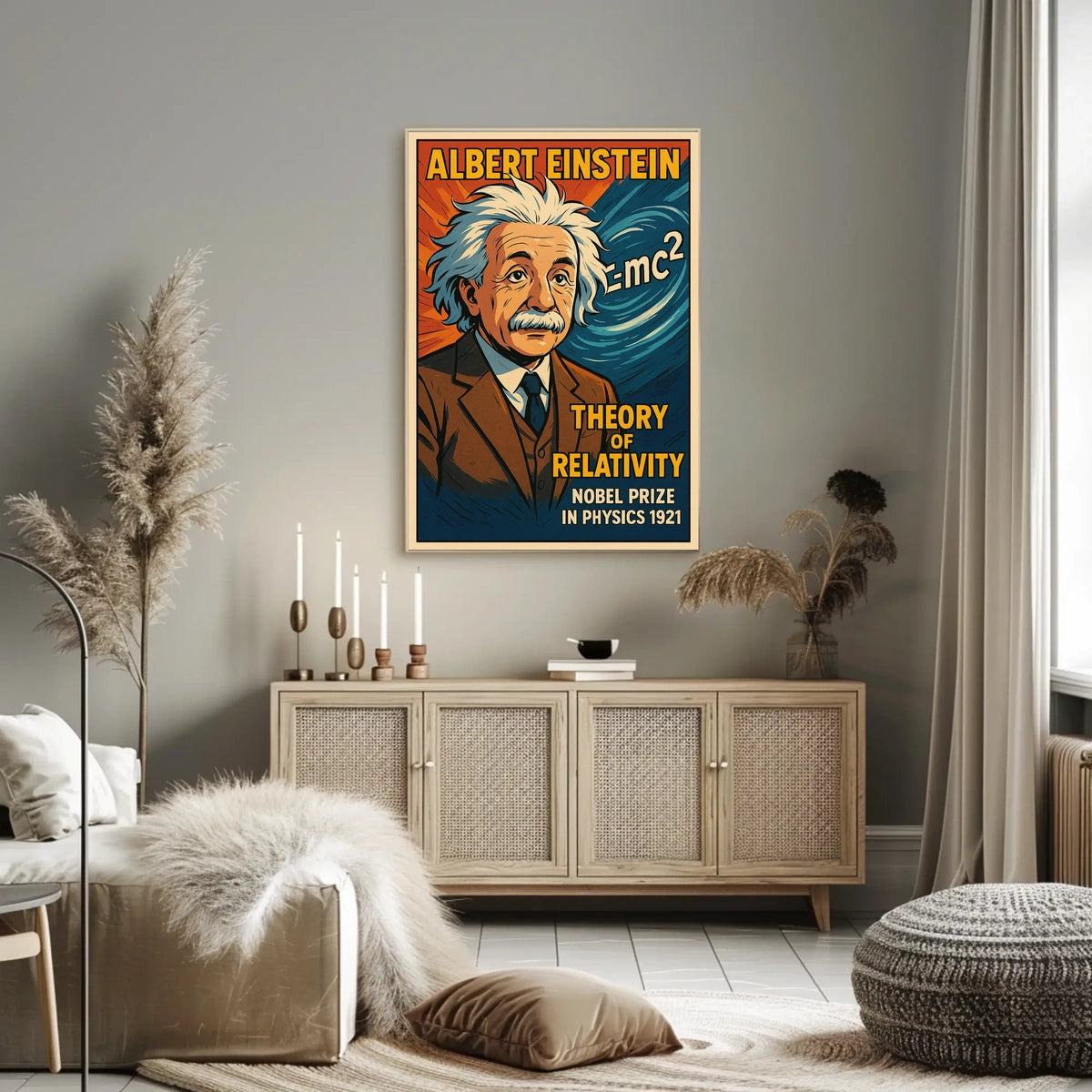 Albert Einstein Theory Of Relativity Poster