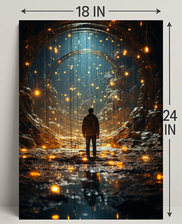 Journey Through The Luminous Tunnel Poster PosterGoat