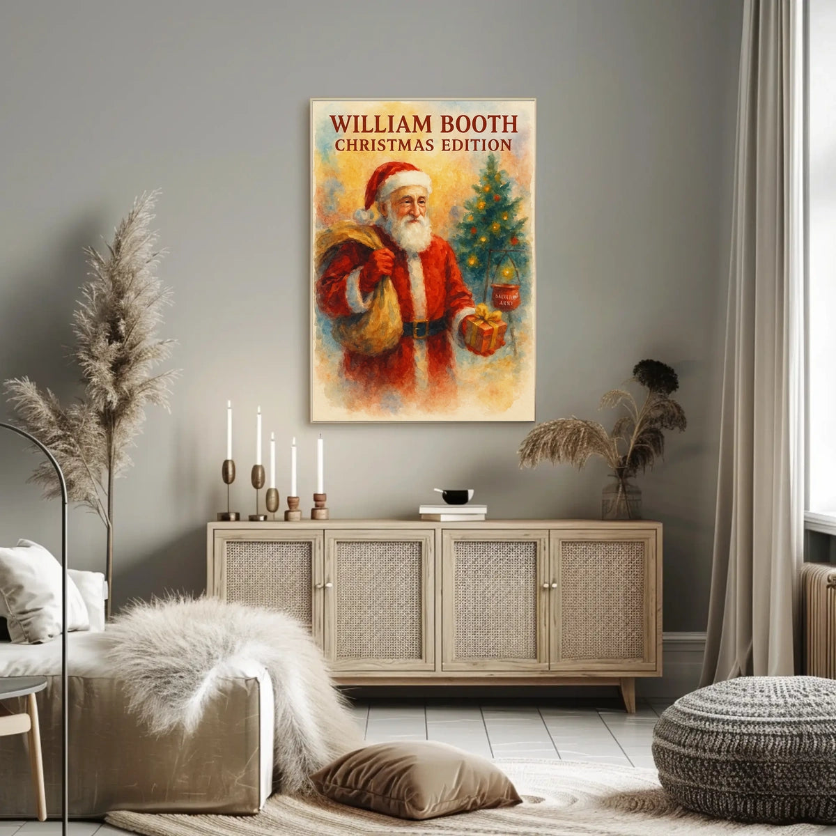 Santa Claus Vintage Charm Christmas Cultural Heritage Poster