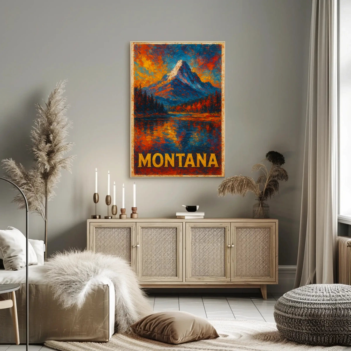 Montana Landscape Wanderlust Decor Poster
