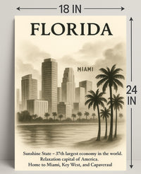 Florida The Sunshine State Poster PosterGoat