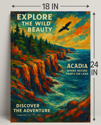 Explore the Wild Beauty of Acadia Poster PosterGoat
