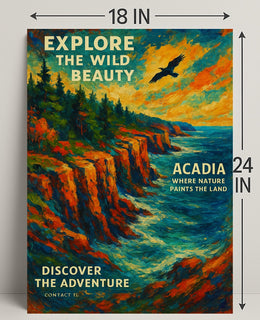 Explore the Wild Beauty of Acadia Poster PosterGoat
