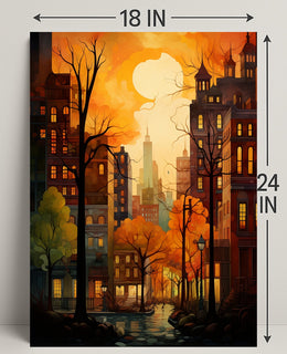 Autumn In The City Poster