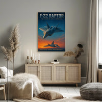 F-22 Raptor The Future Of Aerial Poster