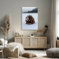 Winter Pinecone Poster