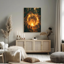 Mystical Dance in Enchanted Forest Fantasy or Mythology Poster PosterGoat