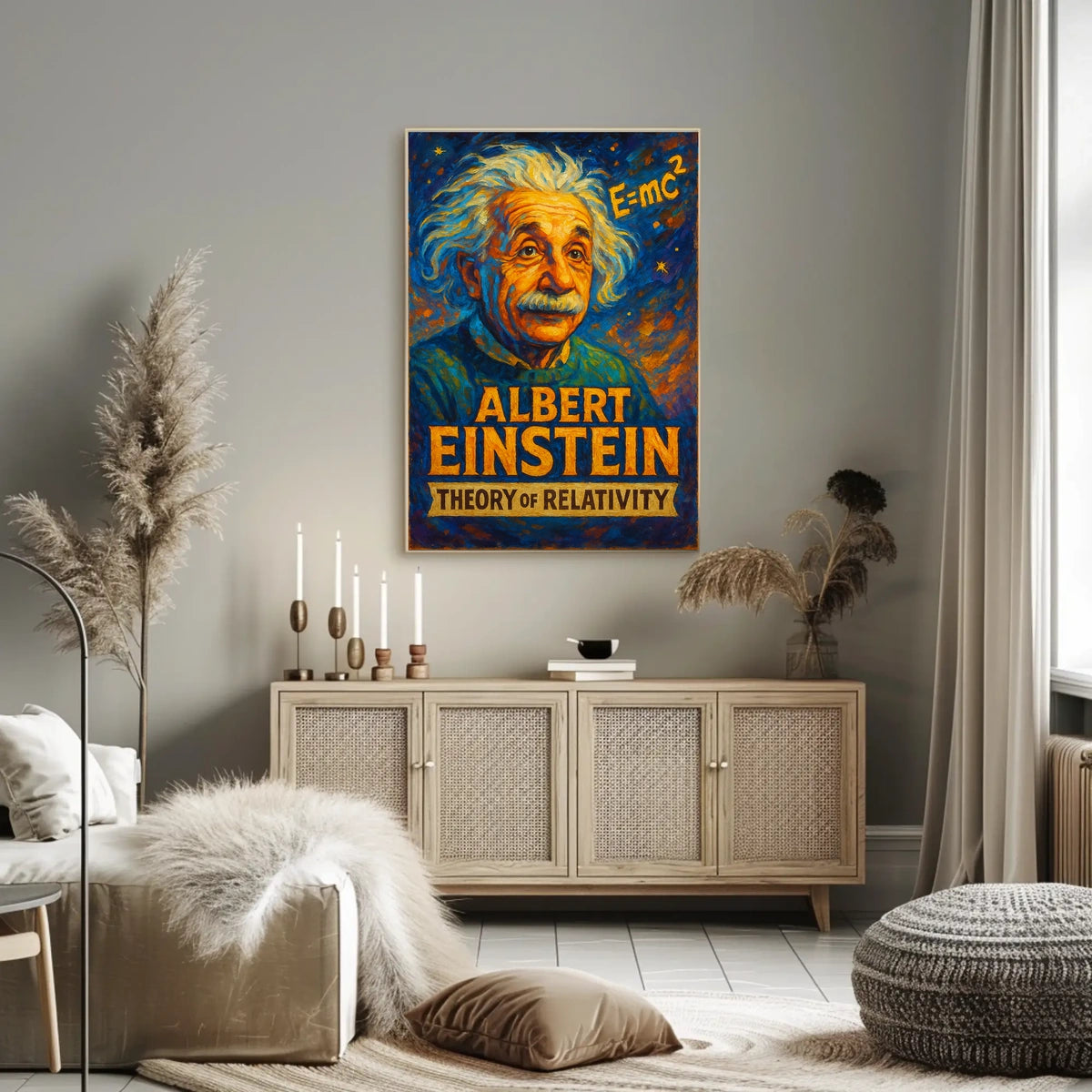 Albert Einstein Theory Of Relativity Poster