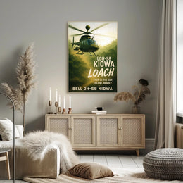 Bell OH-58 Kiowa Eyes in the Sky Poster PosterGoat