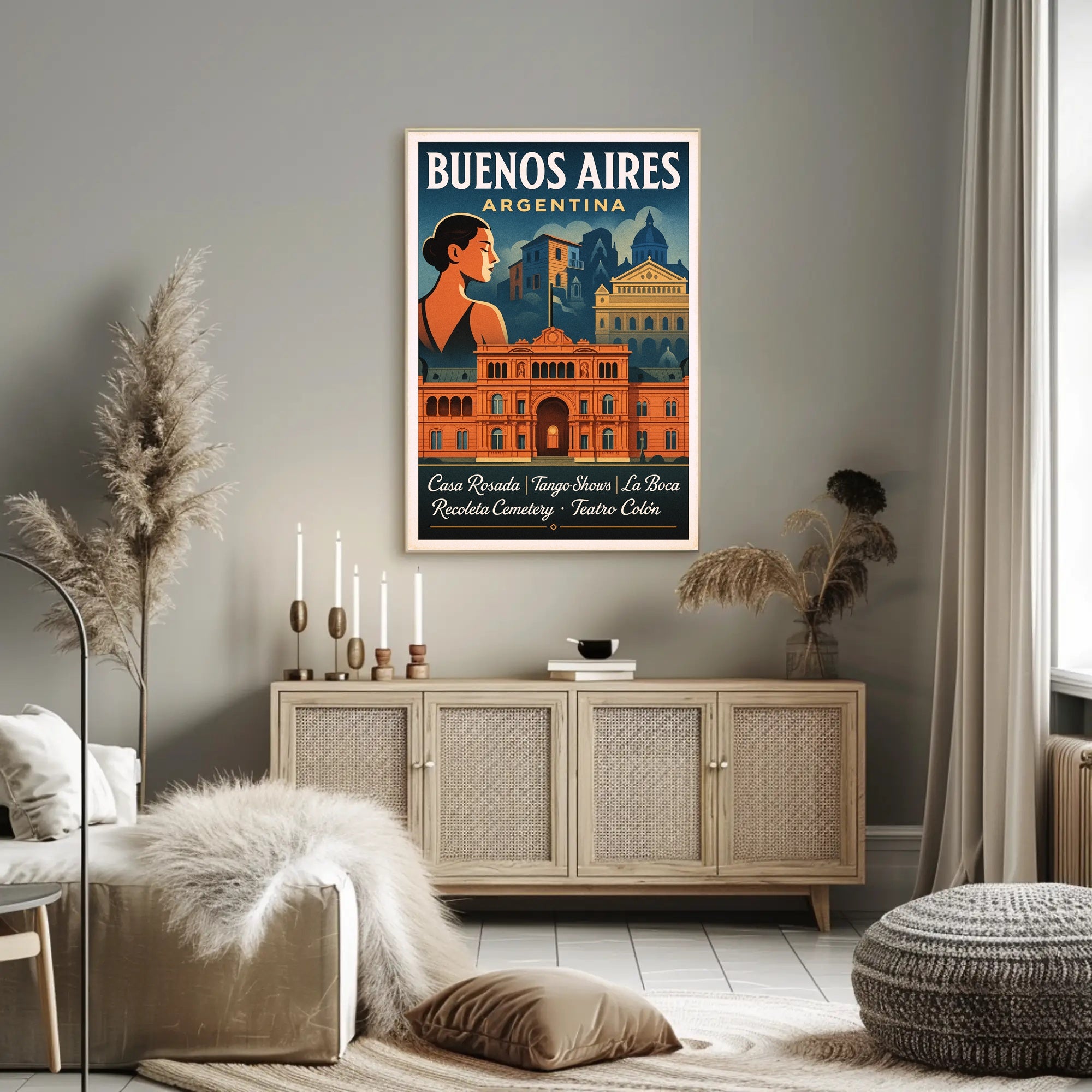 Buenos Aires Argentina Travel Poster