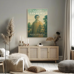 Saint Lawrence Deacon And Martyr Poster