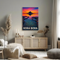 Bora Bora Sunset Poster