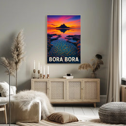 Bora Bora Sunset Poster