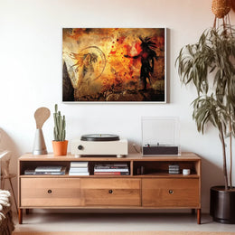 Prehistoric Cave Art Poster: Indigenous Heritage Design